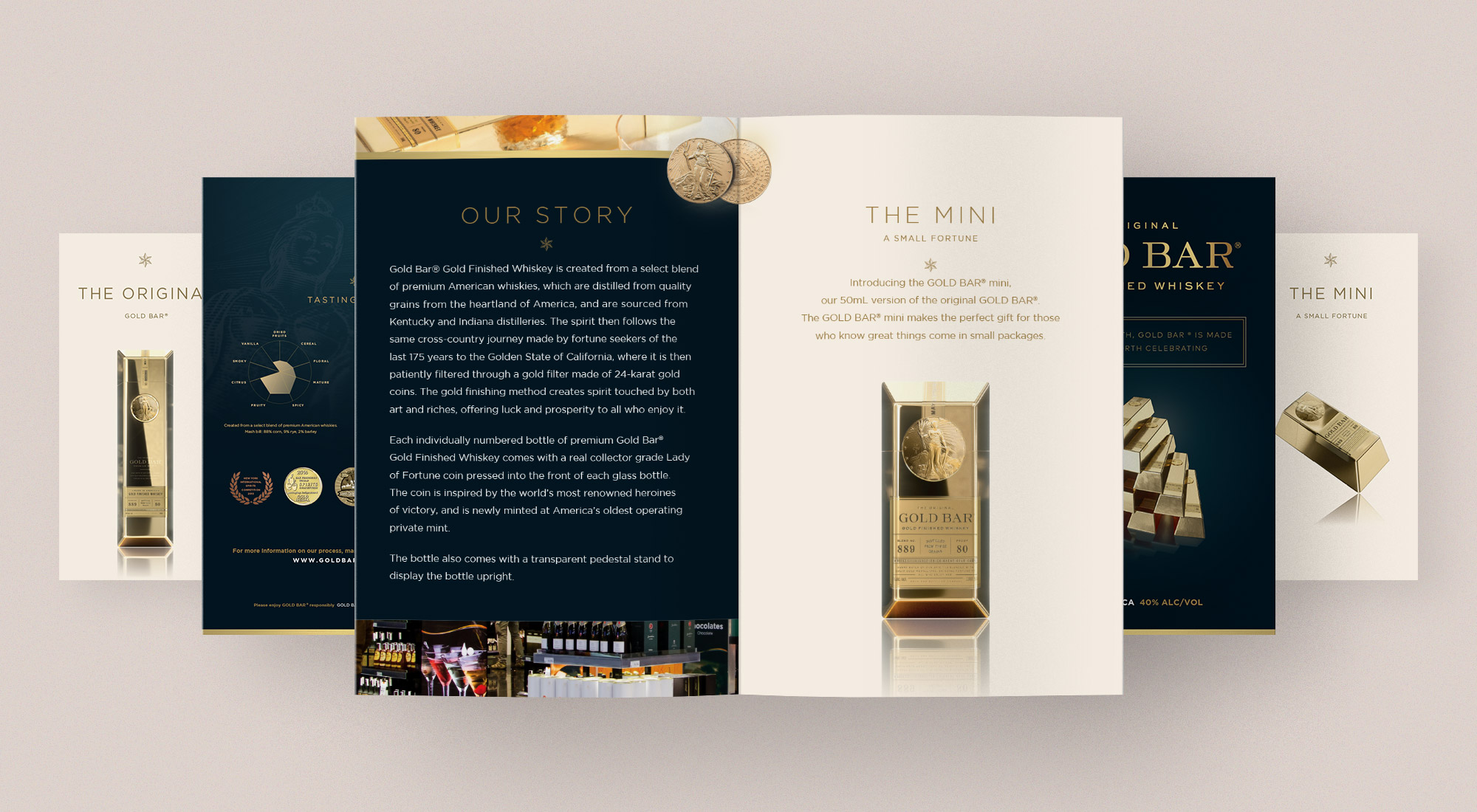 Gold Bar Whiskey  Cover and Interior Spread