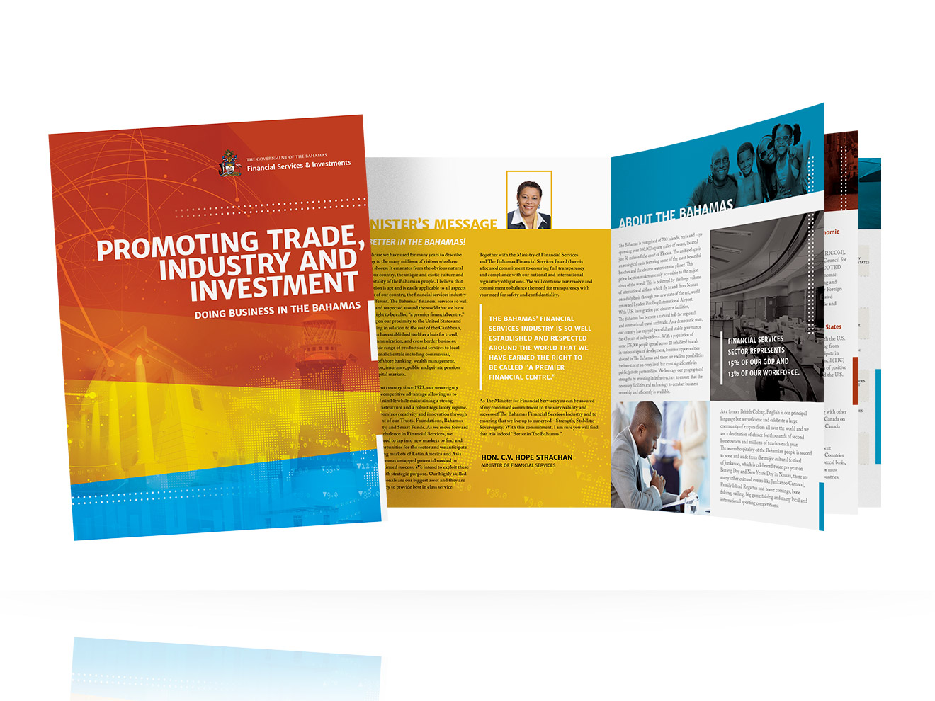 Promoting Trade Industry and Investment booklet interior spread