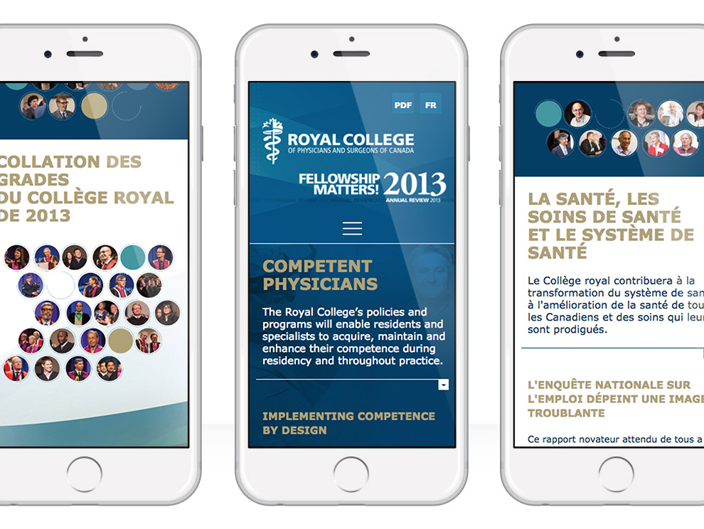 Royal College mobile website