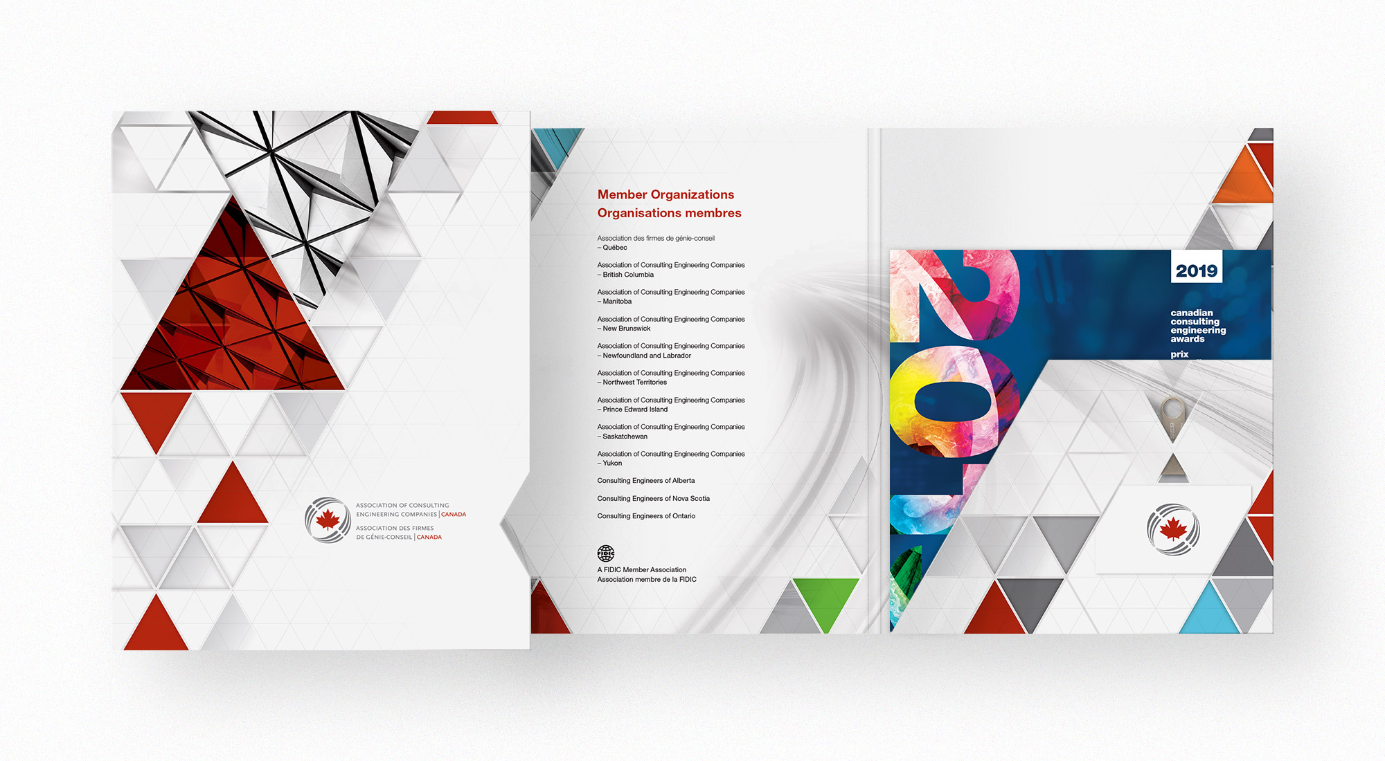 Association of Consulting Engineering Companies Canada 2019 Awards Brochure and Kit Folder