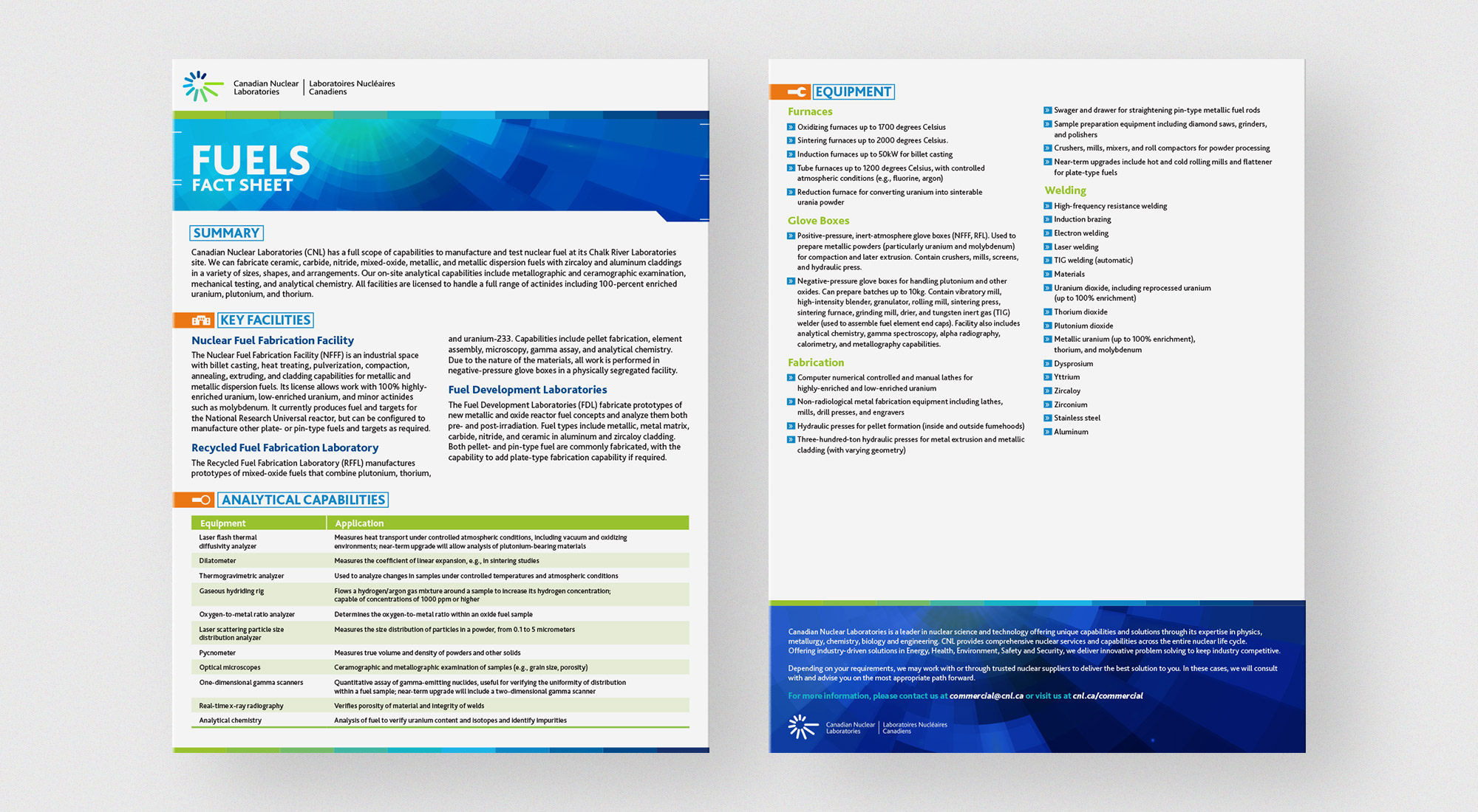 CNL Infosheet - Fuels