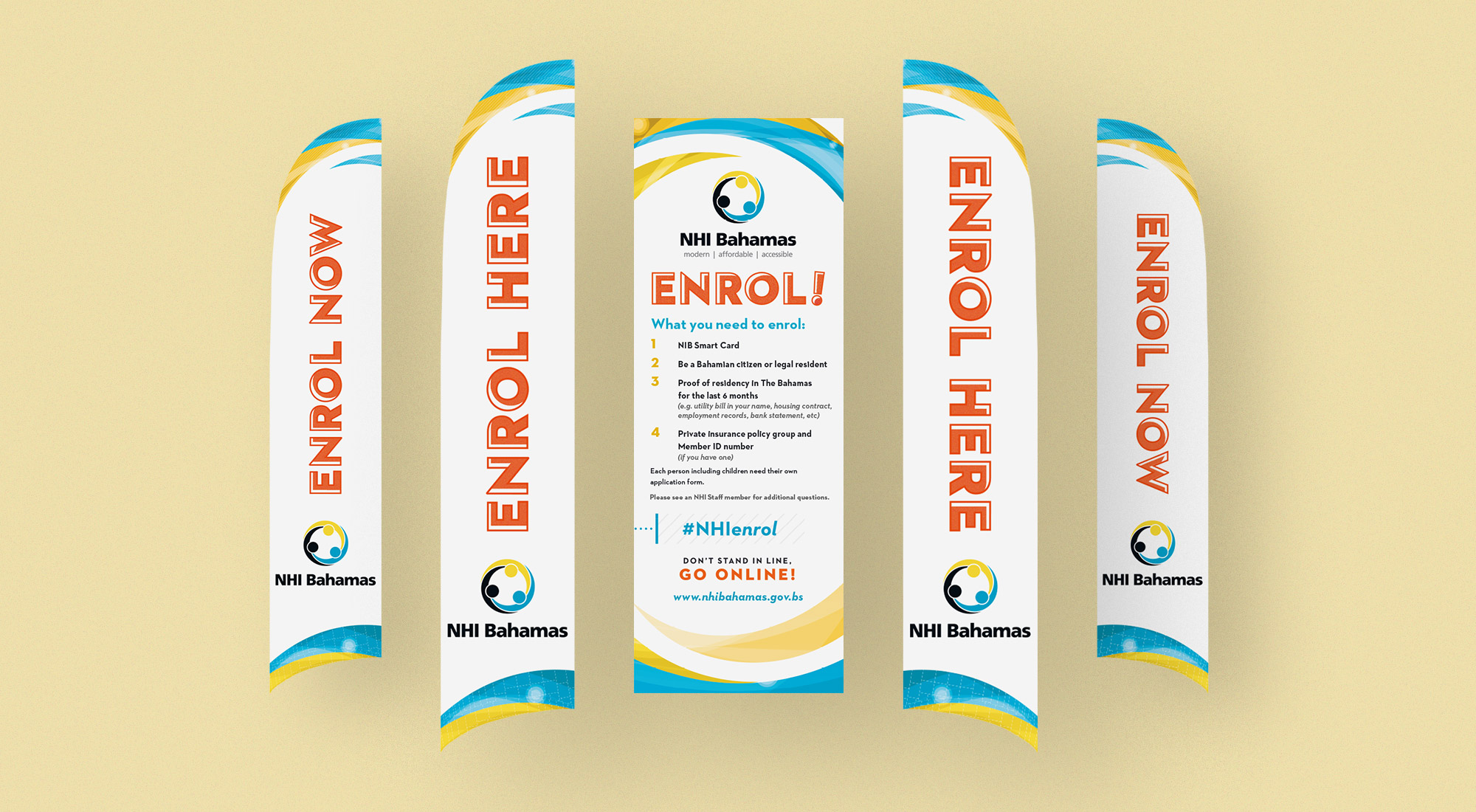 NHI Flag and Popup Banners