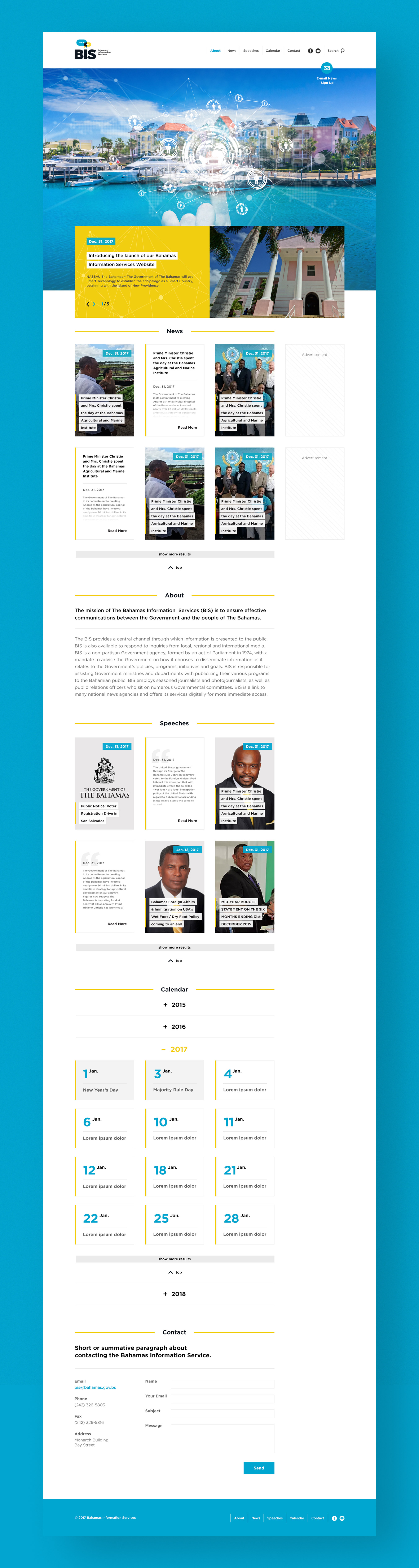 Bahamas Information Services on Tablet