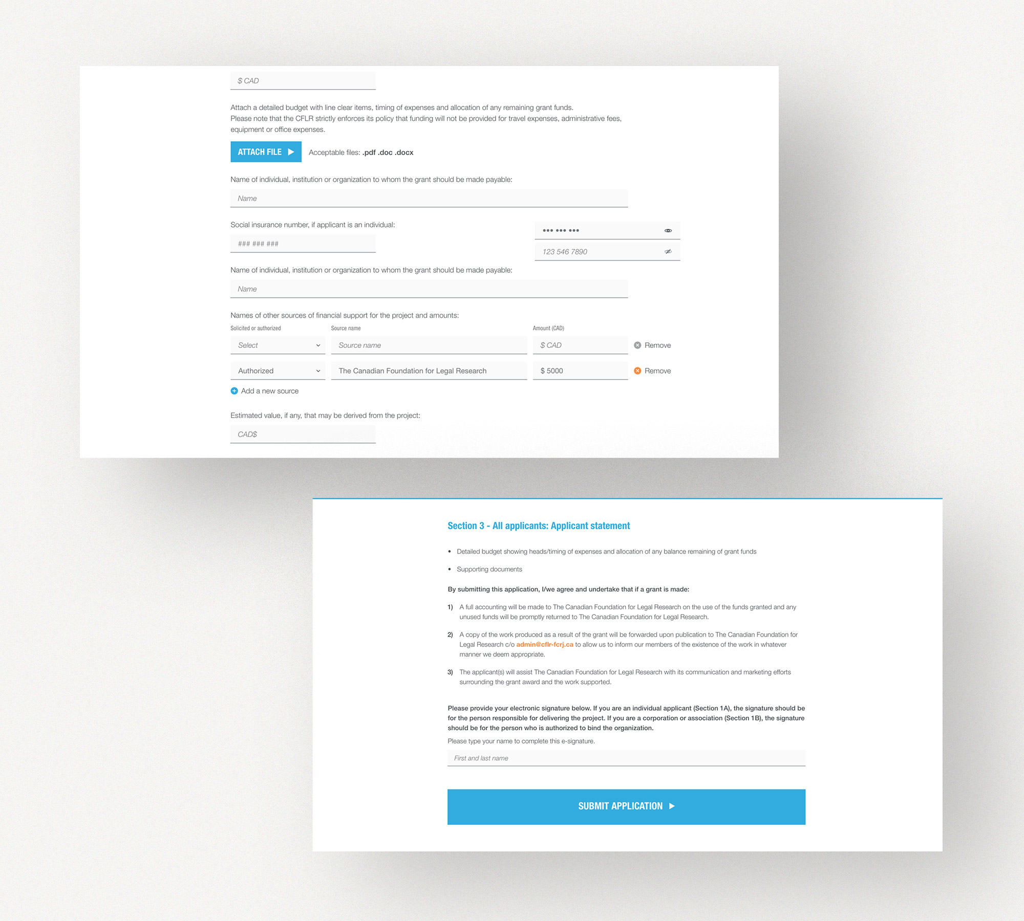 FLR site elements