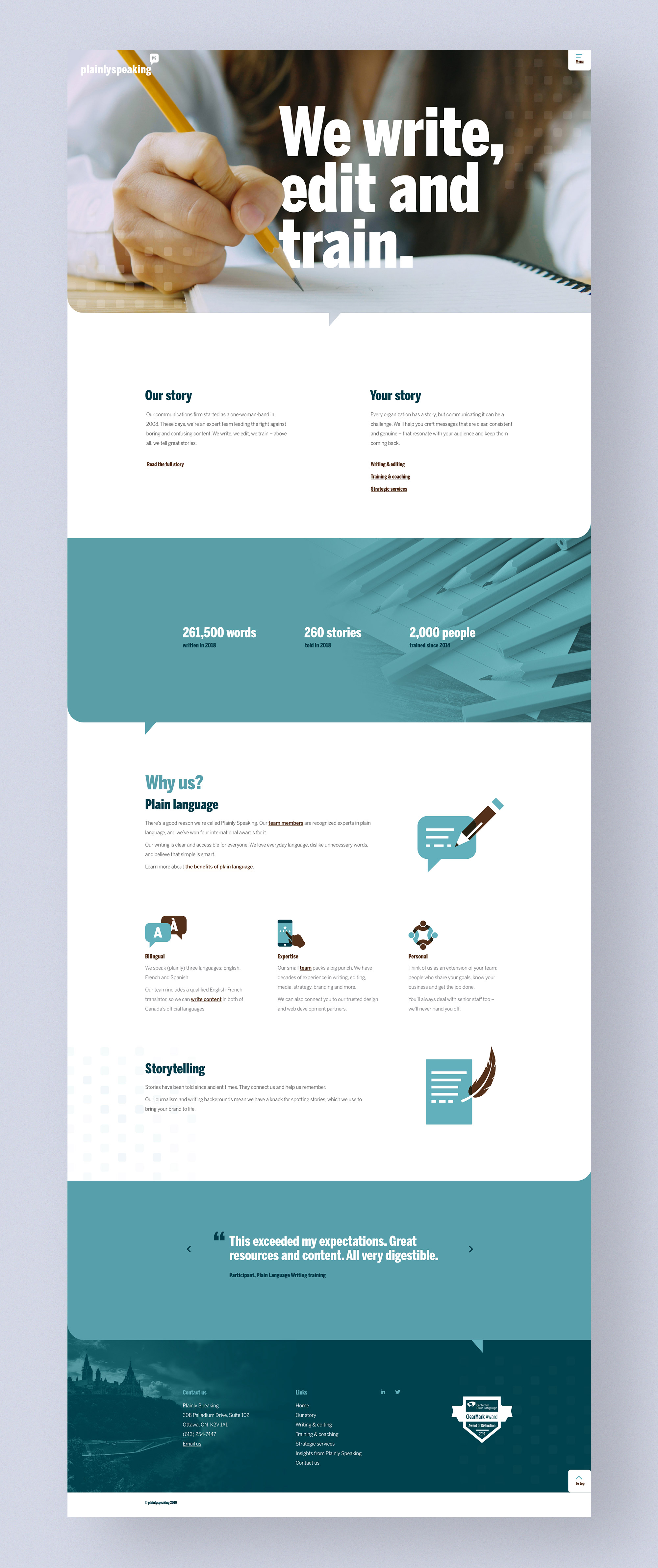 Plainly Speaking full Website