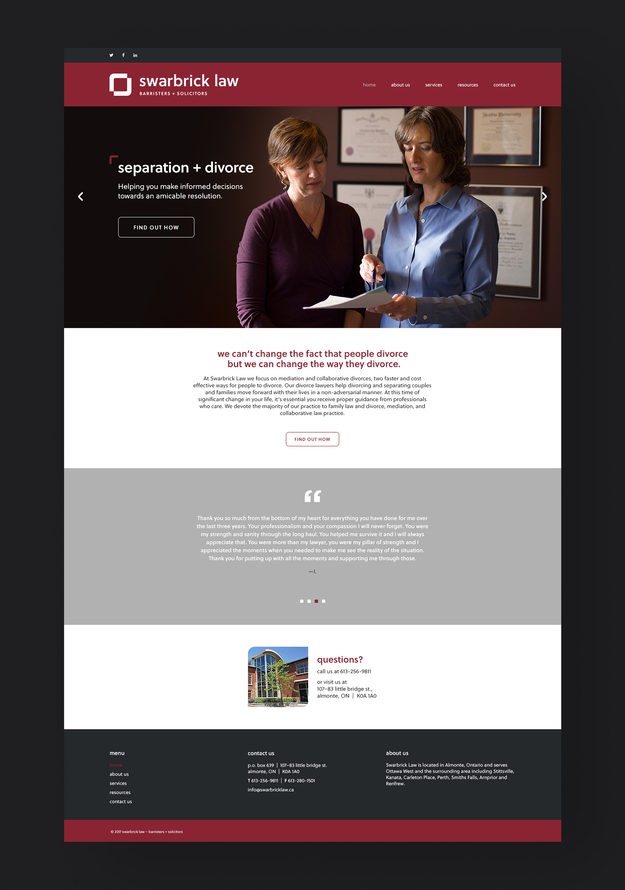 Swarbrick Law full Website